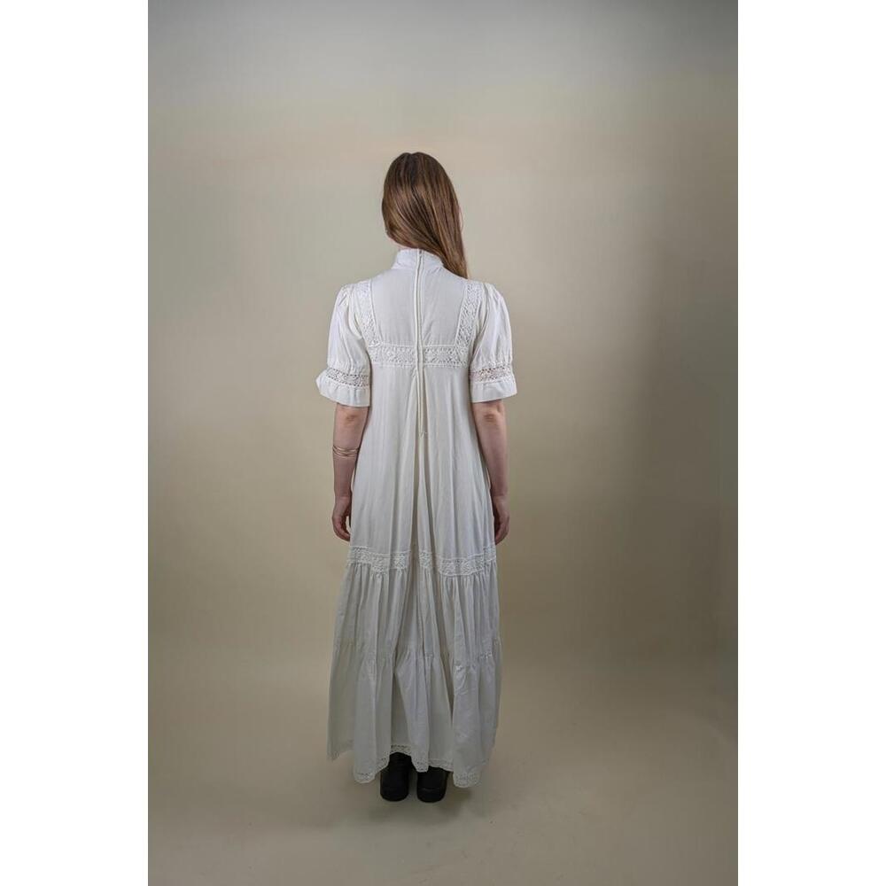 1960's laura ashley rare cream prairie western dress - Picture 3 of 3